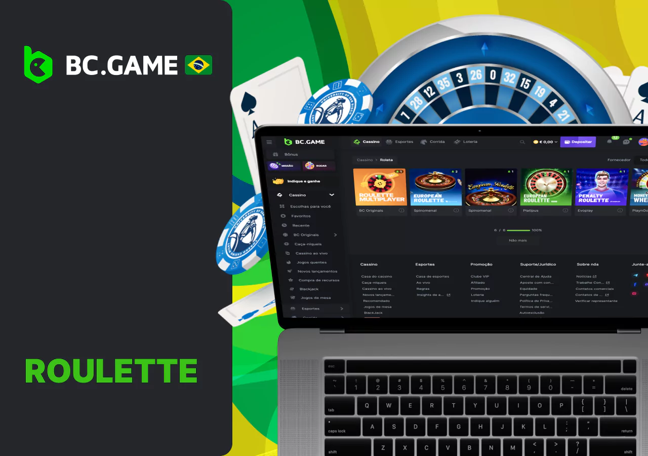 Jogos fascinantes na seção Roulette