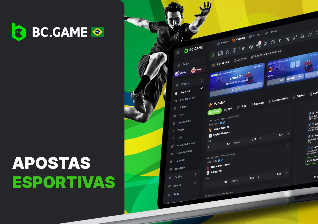 Jogos de uma variedade de esportes no BC Game